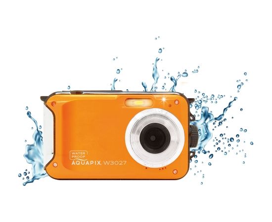 Digitālā fotokamera Easypix Aquapix W3027 Wave Orange 10031 ūdensizsturīga