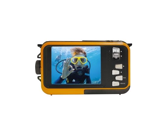Digitālā fotokamera Easypix Aquapix W3027 Wave Orange 10031 ūdensizsturīga