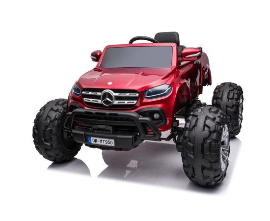 Vienvietīgs bērnu elektromobilis Mercedes DK-MT950 4x4, sarkans lakots