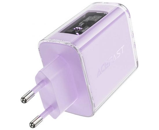 Wall charger Acefast A45, 2x USB-C, 1xUSB-A, 65W PD (violet)