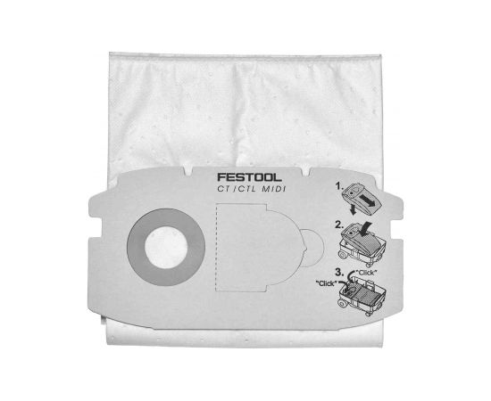 Auduma putekļu maiss putekļsūcējam Festool FIS-CT MIDI/5