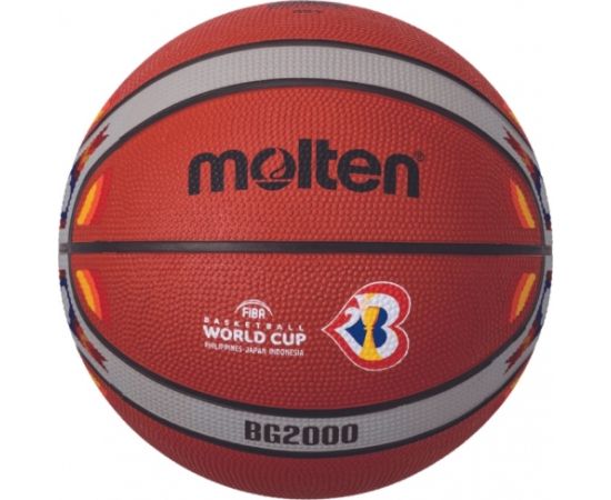 Basketball ball training MOLTEN B7G2000-M3P FIBA rubber size 7