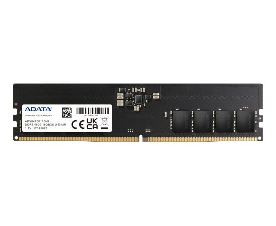 ADATA DDR5 32GB - 4800 - CL - 40 - Single-Kit - DIMM - Premier - AD5U480032G-S - AD5U480032G-S - black