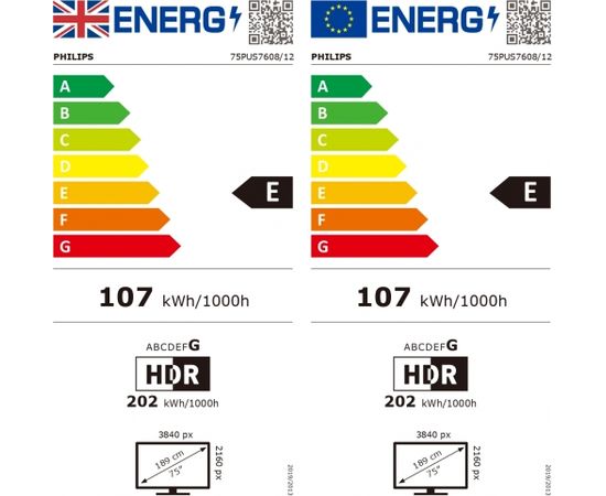 Philips 75PUS7608/12 65" (189 cm), Smart TV, 4K UHD LED, 3840 x 2160, Wi-Fi,  DVB-T/T2/T2-HD/C/S/S2