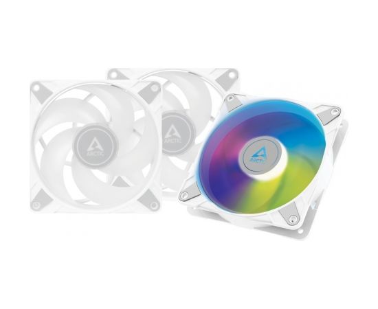 ARCTIC P12 PWM PST A-RGB 0dB - Semi-Passive 120 mm Fan with Digital A-RGB in white and Value Pack