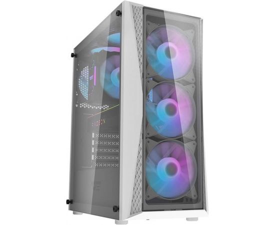 Computer Case Darkflash DK352 Plus  with 4 fans (Black & White)