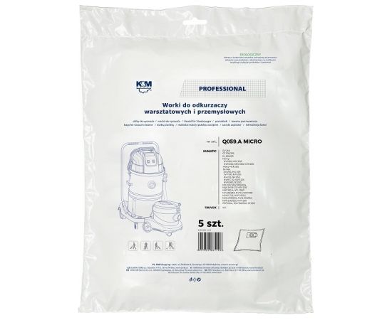K&M KM-Q059.A NUMATIC HENRY MICRO Maisi putekļu sūcējam 5 gab. Putekļu sūceju maisi