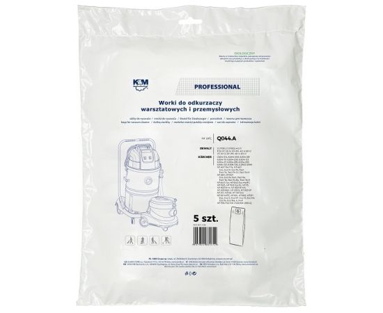 K&M KM-Q044.A Мешки для пылесоса KARCHER 6.904-285 5 шт.
