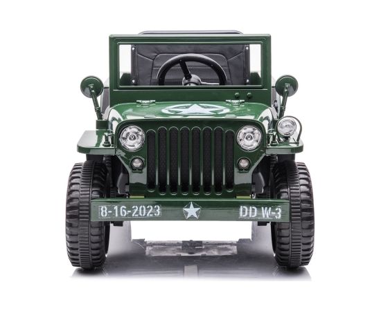 Militārais apvidus automobilis bērniem Willys , zaļš