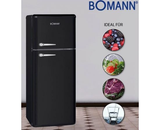 Retro fridge Bomann DTR353 black