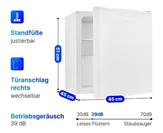 Bomann KB7346W White Ledusskpais 51cm