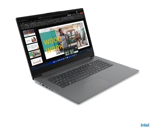 Lenovo V V17 i3-1215U Notebook 43.9 cm (17.3") Full HD Intel® Core™ i3 8 GB DDR4-SDRAM 256 GB SSD Wi-Fi 6 (802.11ax) Windows 11 Pro Grey