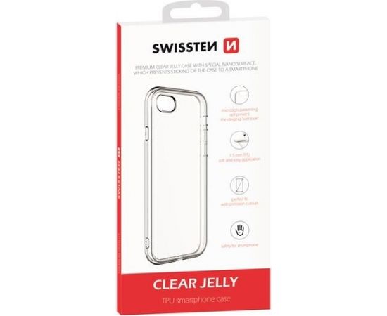 Swissten Clear Jelly Back Case 1.5 mm Aizmugurējais Silikona Apvalks Priekš Samsung G970 Galaxy S10e Caurspīdīgs