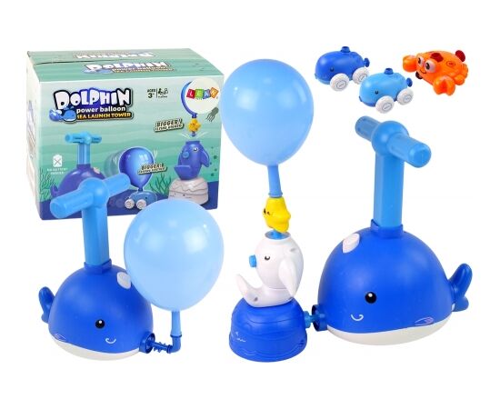 Leantoys Balloon Dolphin Launcher Aerodynamic Car