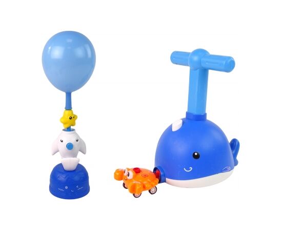 Leantoys Balloon Dolphin Launcher Aerodynamic Car