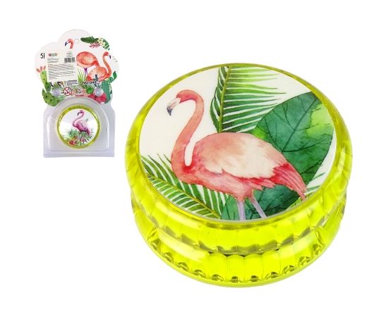 Import Leantoys Jojo Handicraft Game with Flamingo  A timeless toy Yellow YoYo