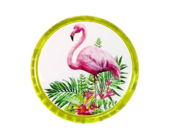 Import Leantoys Jojo Handicraft Game with Flamingo  A timeless toy Yellow YoYo