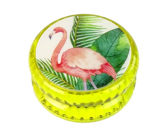 Import Leantoys Jojo Handicraft Game with Flamingo  A timeless toy Yellow YoYo