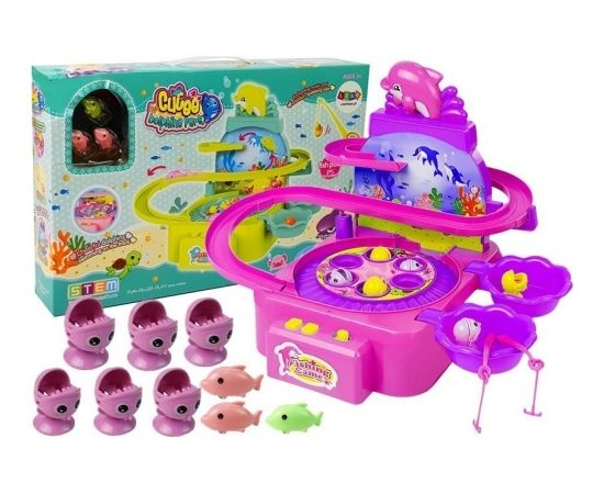 Leantoys Set for Fishing Pink