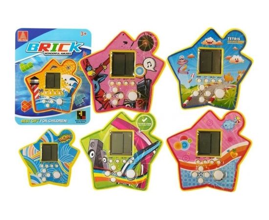 Import Leantoys Brick Game Electronic Tetris Portable Star