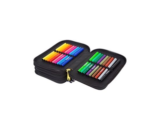 Triple decker pencil case with equipment CoolPack Jumper 3 Catch me Mugursomas