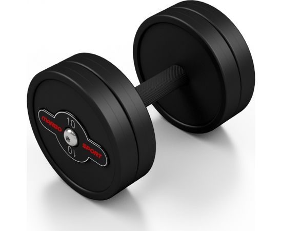Marbo Sport Gumijota hantele Marbo - 10 kg, melna Hanteles