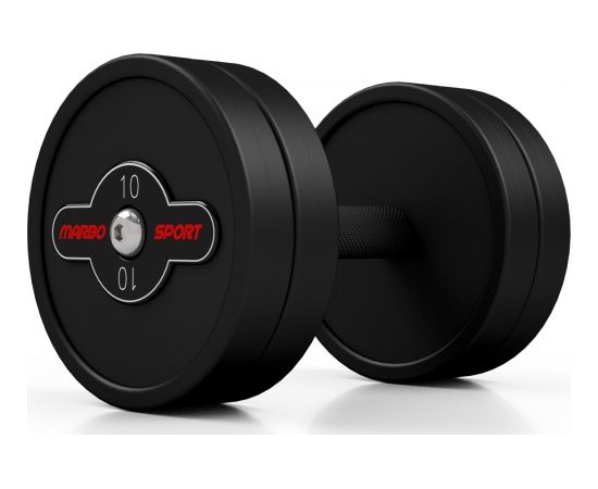Marbo Sport Gumijota hantele Marbo - 10 kg, melna Hanteles