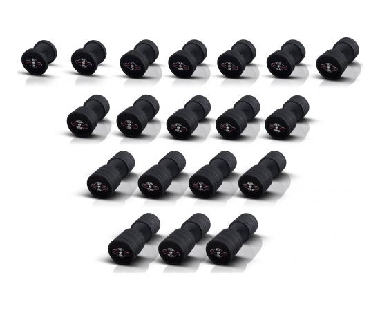 Marbo Sport Gumijota hantele Marbo - 10 kg, melna Hanteles