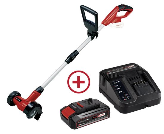 Einhell GE-CC 18 Li Kit, 18 Volt, Brush Grinder - Red / Black, 2.0Ah Li-ion Battery