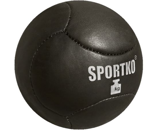 SportKO Medbol 12kg ādas medicīnas bumba