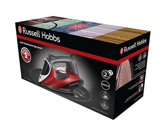 Russell Hobbs 25090-56 iron Dry & Steam iron Ceramic soleplate 2600 W Black, Grey, Red