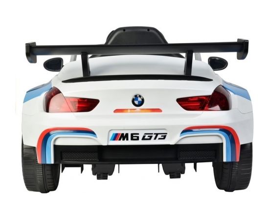 Vienvietīgs elektromobilis BMW M6 GT3, balts