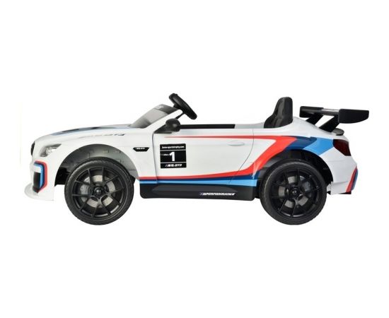 Vienvietīgs elektromobilis BMW M6 GT3, balts