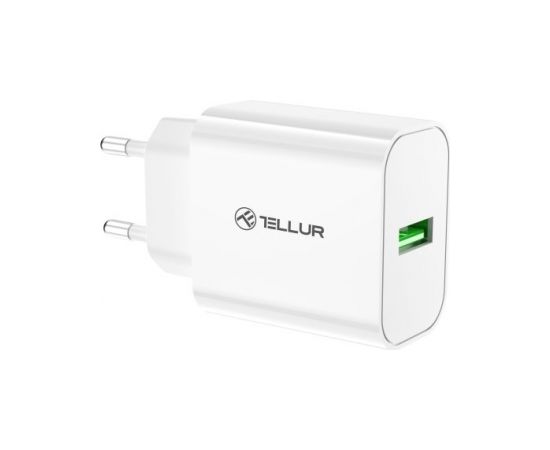 Tellur USB-A Wall Charger 18W with QC3.0 White