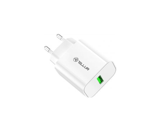 Tellur USB-A Wall Charger 18W with QC3.0 White