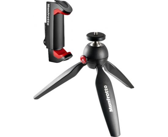 Manfrotto tripod + phone mount MKPIXICLMII-BK