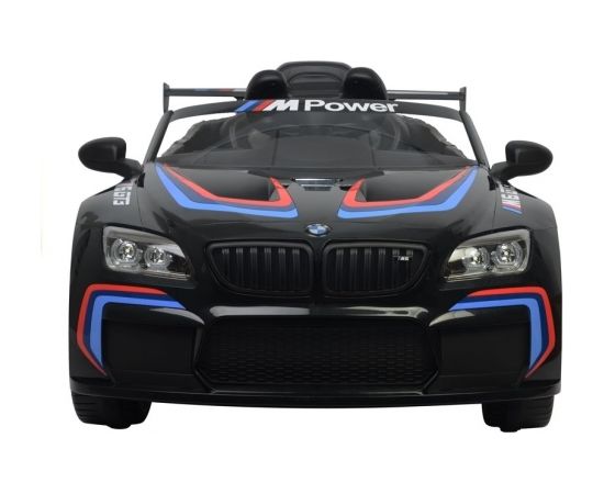 Bērnu vienvietīgs elektromobilis BMW M6 GT3, melns