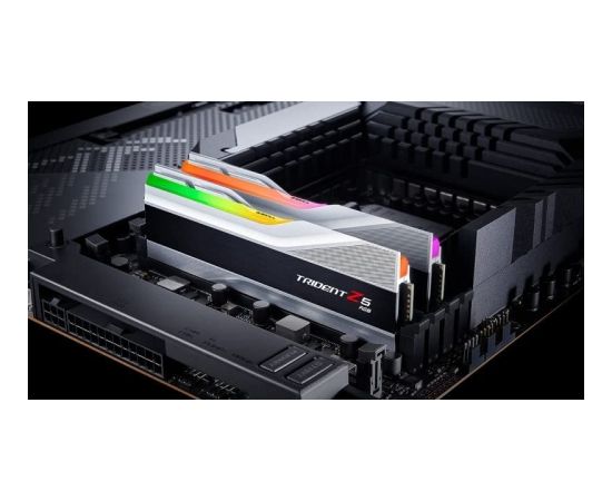 G.Skill DDR5 32GB - 8000 - CL - 38 - Dual-Kit - DIMM - F5-8000J3848H16GX2-TZ5RS, Trident Z5 RGB, XMP, silver/black