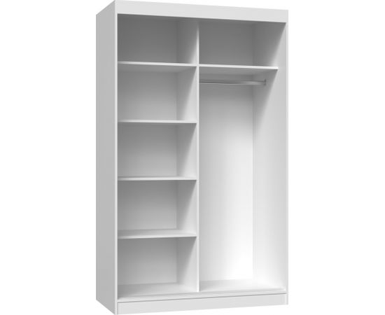 Top E Shop Topeshop IGA 120 BIEL B KPL bedroom wardrobe/closet 7 shelves 2 door(s) White