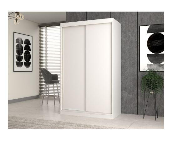 Top E Shop Topeshop IGA 120 BIEL B KPL bedroom wardrobe/closet 7 shelves 2 door(s) White