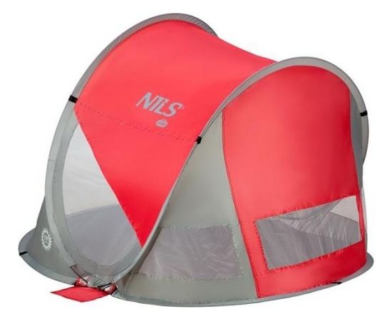 Saliekamā pludmales telts Nils Camp NC3142 sarkanpelēka
