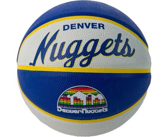 Basketball Wilson Team Retro Denver Nuggets Mini Ball WTB3200XBDEN (3)