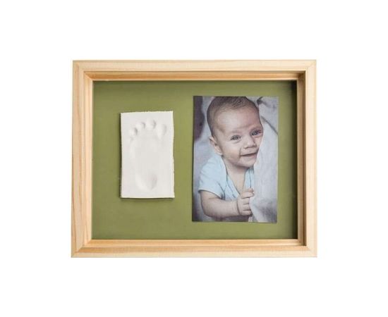 Baby Art Pure Frame Wooden  Art.3601092030 Dāvanu komplekts mazuļa pēdiņu/rociņu nospieduma izveidošanai