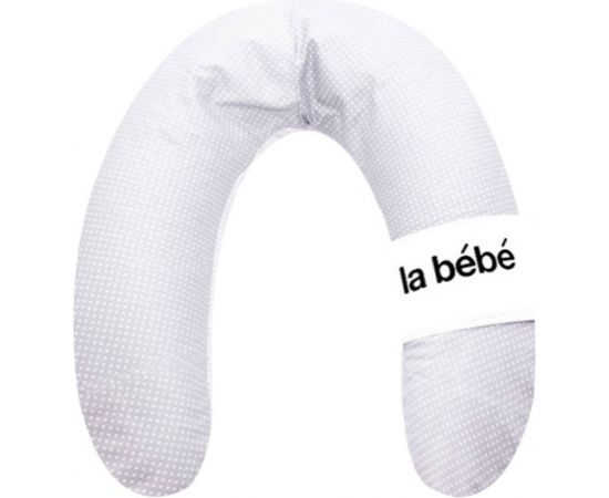La Bebe™ Nursing La Bebe™ Rich Maternity Pillow Art.81027 Pearl Grey Satin Pakaviņš (pakavs) mazuļa barošana, gulēšanai, pakaviņš grūtniecēm 30x104 cm