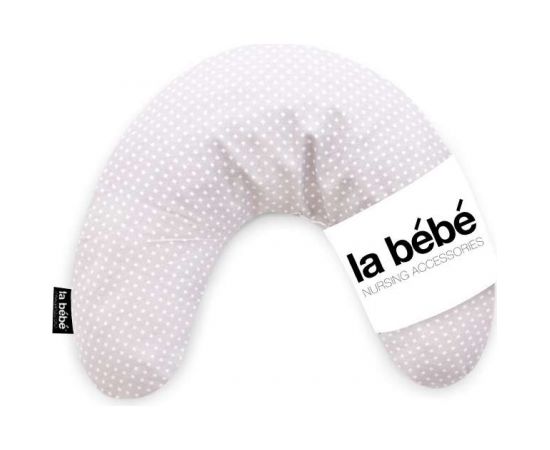 La Bebe™ Nursing La Bebe™ Mimi Nursing Pearl Grey Satin Pillow Art.80959  Подковка для сна, кормления малыша 19*46cm купить по выгодной цене в BabyStore.lv