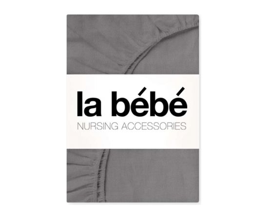 La Bebe™ Nursing La bebe™  Satin Art.40851 Peble Детская сатиновая высококачественная простынь с резиной 60x120cм купить по выгодной цене в BabyStore.lv
