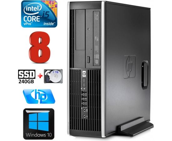 HP 8100 Elite SFF i5-650 8GB 240SSD+1TB DVD WIN10