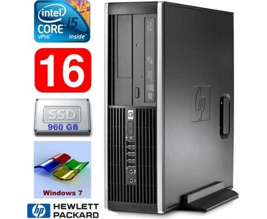 HP 8100 Elite SFF i5-650 16GB 960SSD DVD WIN7Pro