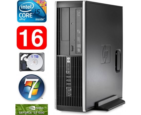 HP 8100 Elite SFF i5-650 16GB 1TB GT1030 2GB DVD WIN7Pro