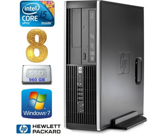 HP 8100 Elite SFF i5-650 8GB 960SSD DVD WIN7Pro